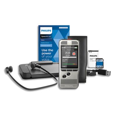 Starter Kit de Dictée numérique Philips :DPM6000+logiciel SpeechExec Dictate et Transcribe licence 2 ans