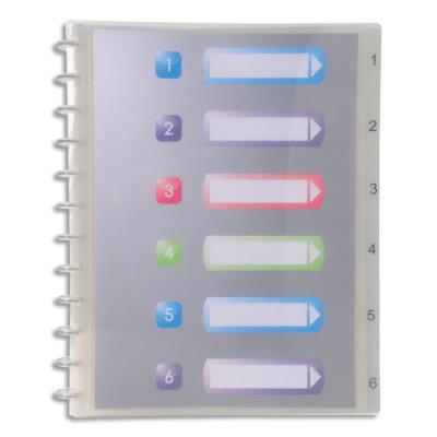 Protège document Exacompta CRISTAL 30 pochettes/60 vues en polypropylène 7/10e - Coloris assortis