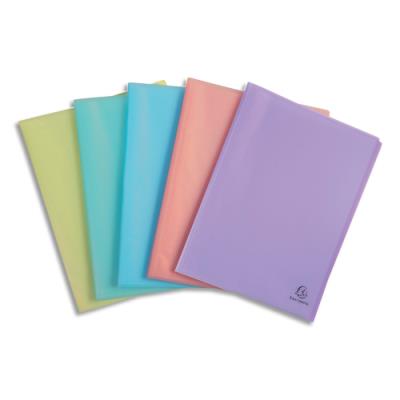 Protège document Exacompta CHROMALINE 30 pochettes/60 vues PP 5/10e - Coloris assortis pastel