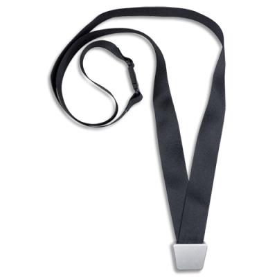 Tours de cou recyclés avec clip Avery No-TwistTM - L44 x l2 cm - Coloris Noir - boîte de 10