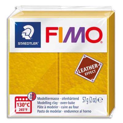 Pain Graine Créative 57g FIMO EFFECT CUIR couleur ocre