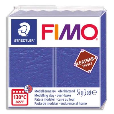 Pain Graine Créative 57g FIMO EFFECT CUIR couleur indigo