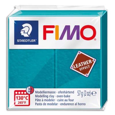 Pain Graine Créative 57g FIMO EFFECT CUIR couleur turquoise