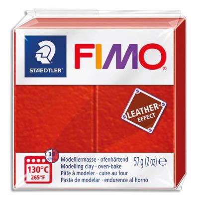 Pain Graine Créative 57g FIMO EFFECT CUIR couleur rouille