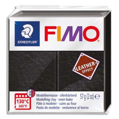 Pain Graine Créative 57g FIMO EFFECT CUIR couleur noir