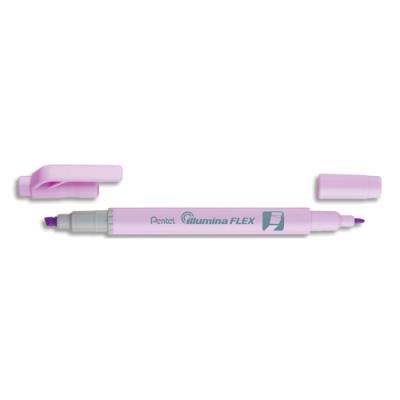 Surligneur Pentel Illumina Flex bi-pointe 2,5/4,2mm - Coloris violet pastel