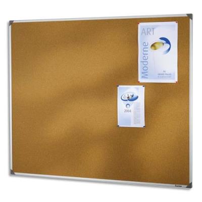 Tableau liège Planorga - 90x180cm - avec cadre aluminium anodisé, fond liège - Suspension dans les d