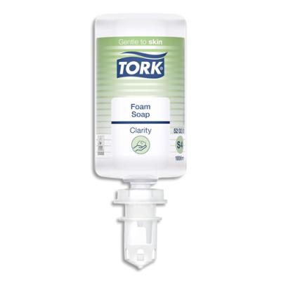 Recharge savon Tork Mousse Limpide S4 1L 99 % des ingrédients sont d'origine naturelle - pour TORK S