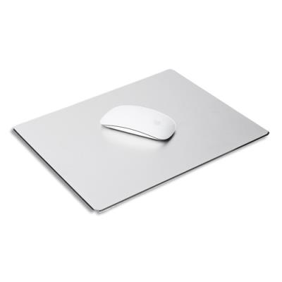 Tapis de souris Alba aluminium sablé et anodisé, anti-dérapant, anti-rayures