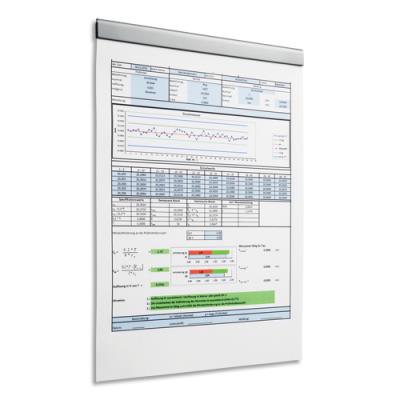 Sachet 5 barres affichage adhésives Durable - Format 21x1,7cm - Pour document format A4 - Coloris ar