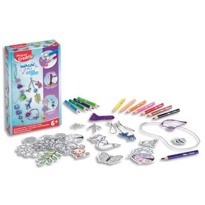 Kit Coloriages Maped IMAGIN'STYL MAGIC PLASTIC à transformer en accessoires tendances.