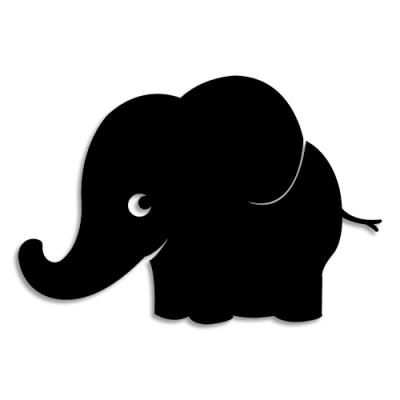 Sticker ardoise Sodertex ELEPHANTO 135 microns - 80 x 55 cm - 1 pc - 1 coloris assorti