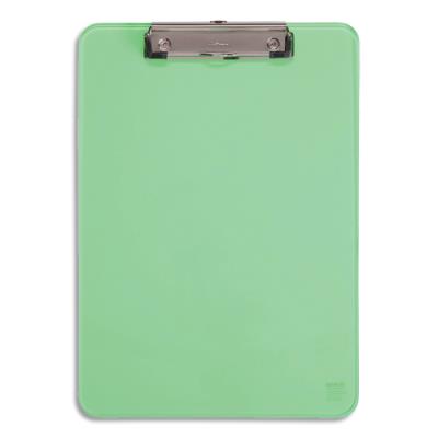 Porte-bloc simple Maul - A4 - en polypropylène - avec pince métal - Coloris vert