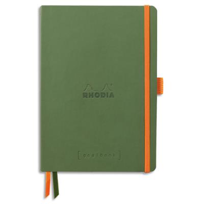 Carnet Rhodia Rhodiarama - souple - 14,8x21cm - 160 pages lignées avec élastique - Couverture simili