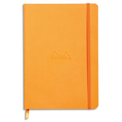 Carnet Rhodia Rhodiarama - souple - 14,8x21cm - 160 pages lignées avec élastique - Couverture simili