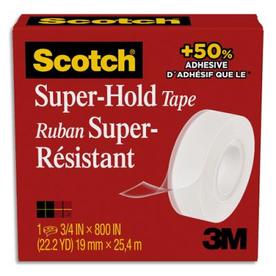 Ruban à cacheter Super-Hold Scotch - 19 mm x 25,4 m