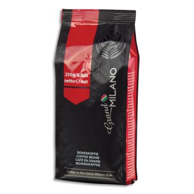 Paquet de 250g Café en grains Grand Milano Miko - Espresso 95% Arabica 5% Robusta