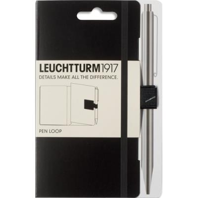 Passant élastique pour stylo Leuchtturm1917 - A coller - format 4x4x1,5cm - Coloris Noir