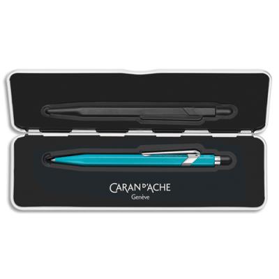 Stylo bille Caran d'Ache 849 Colormat X - Corps hexagonal en alu - finition microbillée - Slimpack-T