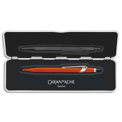 Stylo bille Caran d'Ache 849 Colormat X - Corps hexagonal en alu - finition microbillée - Slimpack-O