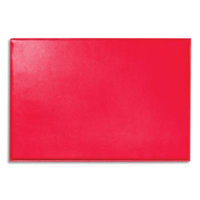 Sous-main Satiny Quo Vadis - en cuir - Dimensions (l x p) : 56 x 38 cm - Coloris rouge