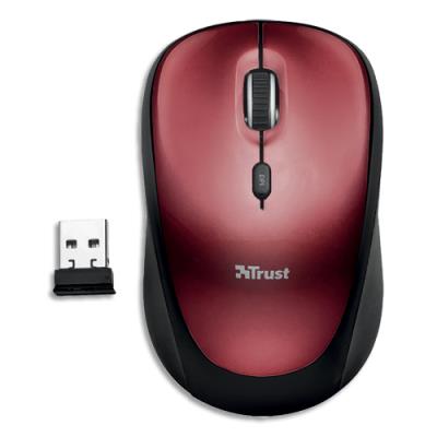 Souris sans fil rouge Trust Yvi Eco