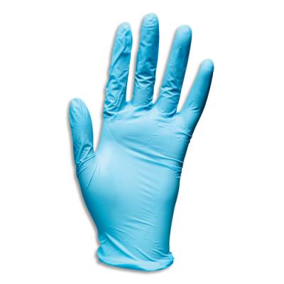 Boîte de 100 gants nitrile bleu standard medical et alimentaire - Taille M