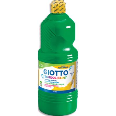 Flacon d'1 litre de gouache liquide Giotto de couleur vert foncé - ultra lavable