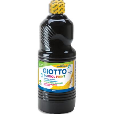 Flacon d'1 litre de gouache liquide Giotto de couleur noir - ultra lavable