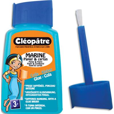 Pot de colle Cleopatre marine en 80 gr avec pinceau incorporé