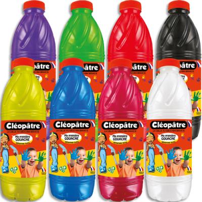 Schoolpack de peinture au doigt Cleopatre Ma Première Gouache Baby et pinceaux - dès 2 ans - 8 x 1 l