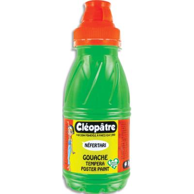 Pot de gouache Apli Kids Nefertari vert printemps - 250ml x 8 - dès 3 ans - avec pinceau et entonnoi