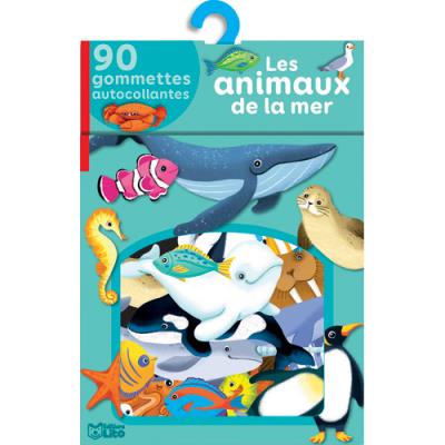 Boîte de 80 gommettes Lito Diffusion sur le thème des animaux de la mer - A partir de 3 ans