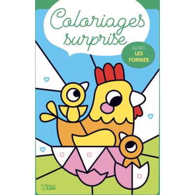 Bloc 32 coloriages progressifs Lito Diffusion pour apprendre et jouet avec les formes - A partir de 