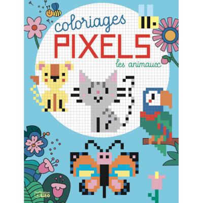 Grand cahier de 50 coloriages pixel Lito Diffusion pour travailler la concentration - A partir de 7 