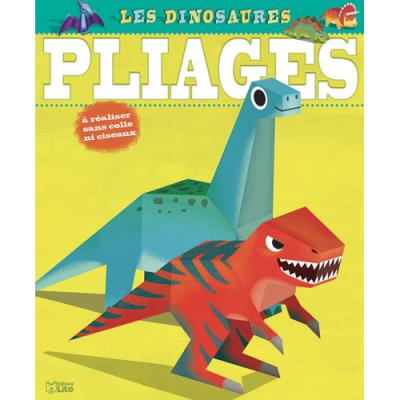 7 pliages de dinosaures Lito Diffusion à réaliser facilement en détachant les formes prédécoupées