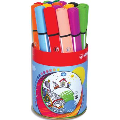Etui carton de 16 feutres de coloriage Stabilo Trio Scribbi