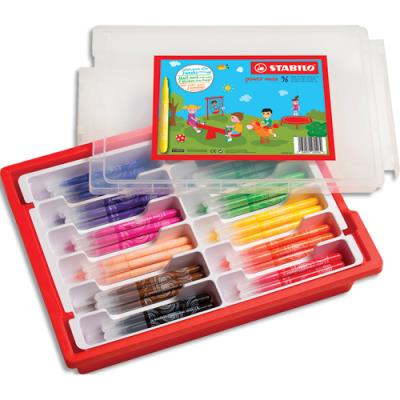 Schoolpack de 96 feutres de coloriage Stabilo pointe large Power Max - Coloris assortis