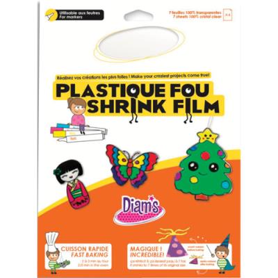 Pochette de 7 feuilles A4 de plastique dingue Oz International Diam's cristal lisse