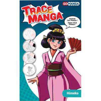 Pochoir Trace Manga Oz International pour apprendre à tracer facilement des personnages Manga Himeko