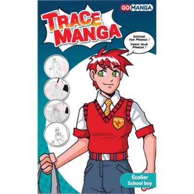 Pochoir Trace Manga Oz International pour apprendre à tracer facilement des personnages Manga Ecolie