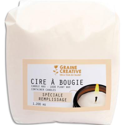 Sachet de 1,2 kg de cire Graine Creative à bougie végétale de remplissage