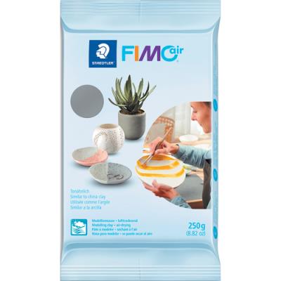 Pain 250 gr Fimo Air Gris - Simple - lisse - ne colle pas - Pas Besoin De Cuisson
