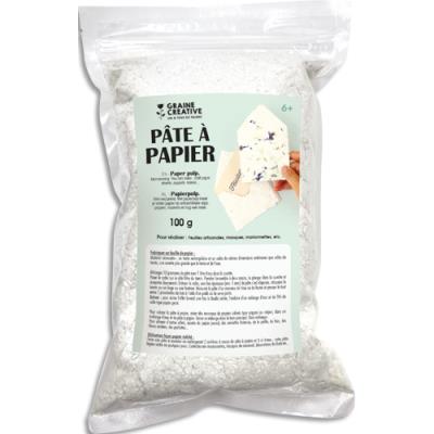 Sachet de pâte à papier de 100 gr Graine Creative pour fabriquer son propre papier à personnaliser