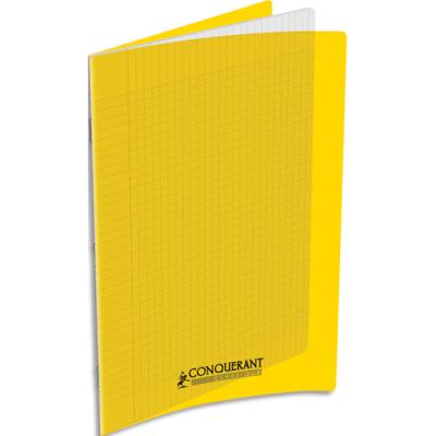Cahier piqûre Conquerant C9 - 24x32cm - 60 pages - 90g - grands carreaux - Seyès - Couverture polypr