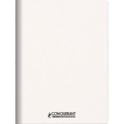 Cahier classique Conquerant agrafé - 24x32 cm - 96P - 90G -uni - personnalisable