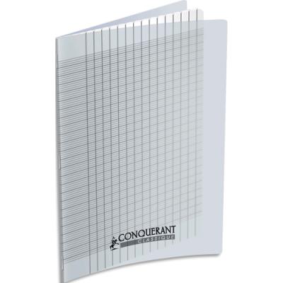 Cahier Conquerant - 21x29,7 cm - 96P - 90g - Seyès- 2,5mm - Polypro incolor - pour déficient visuels