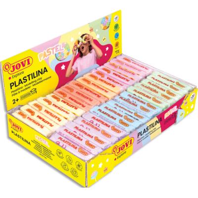 Présentoir de 30x50g de pâte à modeler végétale Jovi Plastilina (5 unités x 6 couleurs) couleurs pas