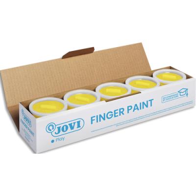 Bouteille de 500 ml de gouache au doigt Jovi couleur jaune