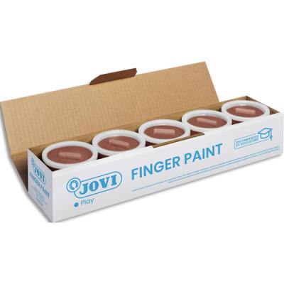 Bouteille de 500 ml de gouache au doigt Jovi couleur marron